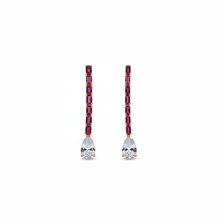 Ruby Royale Drop Earrings