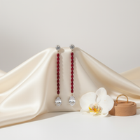 Ruby Royale Drop Earrings