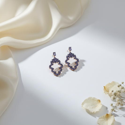Midnight Blossom Crystal Drops